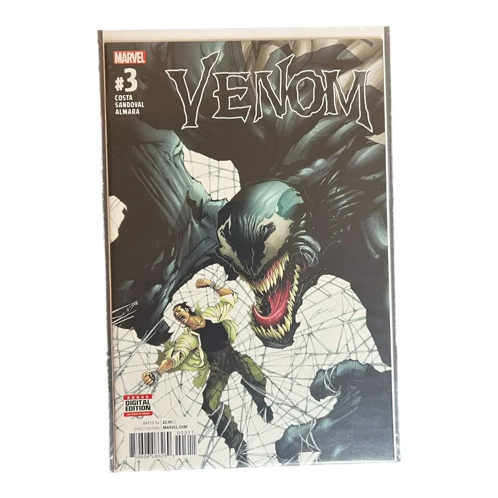 VENOM #3 (2017) MARVEL COMICS GERARDO SANDOVAL COVER & ART! MIKE COSTA!